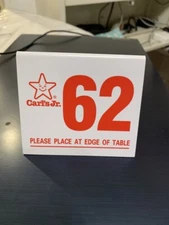 Classic Carl's Jr Table Tent Sign 62