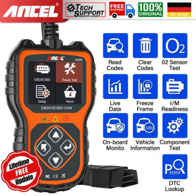 2026 ANCEL OBD2 Diagnosegerät mit Komplette OBD2-Funktionen Fehler Auslesegerät