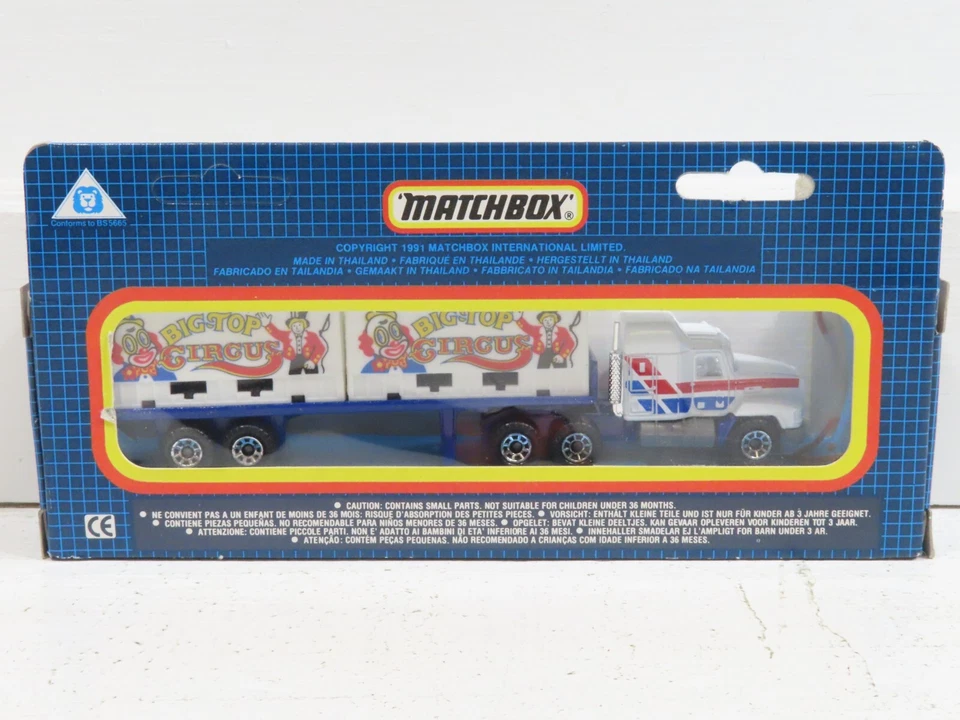 Matchbox CY-28 Big Top Circus Mack Cab Double Container Convoy NIB 8870 - Image 2 of 3