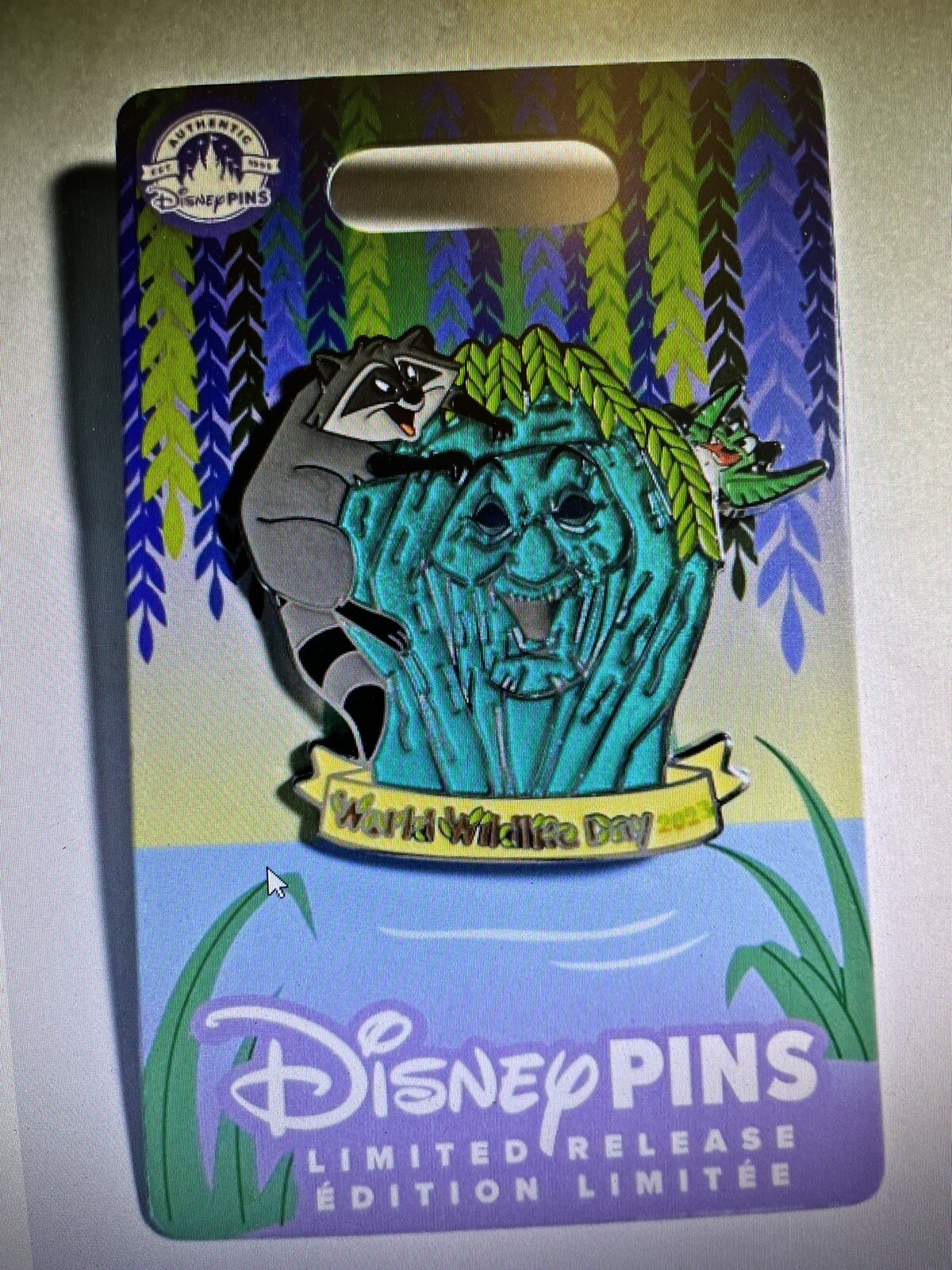 WORLD WILDLIFE DAY 2023 PIN GRANDMOTHER WILLOW MEEKO POCAHONTAS DISNEY LR NIP