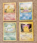 Vintage 1999 Pokemon Cards Charmander Squirtle Bulbasaur Pikachu Base Set - NM