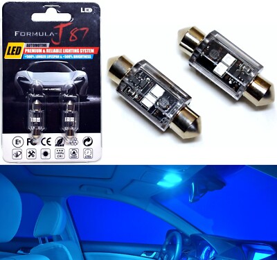 LED Light Canbus Error Free DE3175 5W Blue 10000K Two Bulb Interior Dome Replace