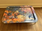 Vintage 1984 Transformers Litho metal Dinner TV Tray Optimus Megatron Hasbro 17"