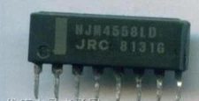 2pcs JRC NJM4558LD ZIP-8 DUAL OPERATIONAL AMPLIFIER RH
