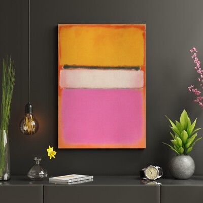 Mark Rothko White Center Leinwand Reproduktion, Art, Wandbild, Wandkunst Rahmen
