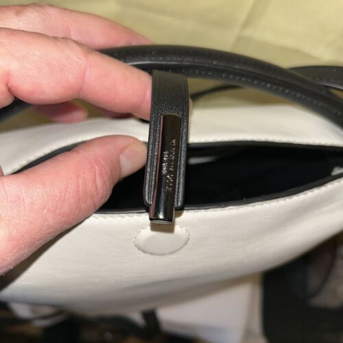 KENNETH COLE NEW YORK - Leather - New with Tags - Beige Fold Over Crossbody Bag - Picture 16 of 24