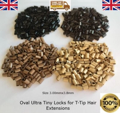 T-Tip Haarverlängerungsringe/Pro Locks/Flachhaarring/Ultra Tiny Locks ovale Form