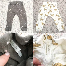 Rylee Cru Jogger Pair Gray Stars Tigers 12-18m Toddler Baby