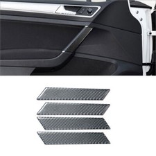Cubierta de panel de puerta de fibra de carbono 4 piezas para Volkswagen Golf 2014-2019