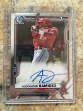 2021 Bowman Chrome 1st Alexander Ramirez Auto! 🔥 HOT! Angels (D)