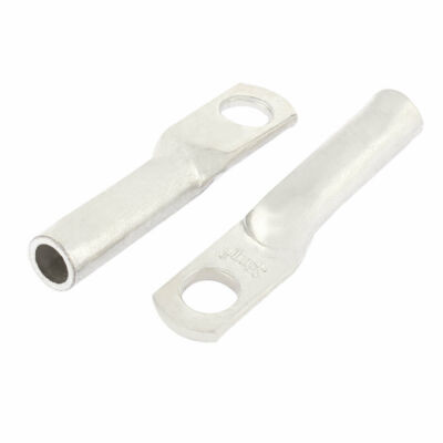 2Pcs Tinned   Lug   Cable Connector Terminal 2 Gauge 2 AWGx3/8 Inch  #F22