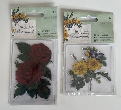 Silikonstempel von docraft Papermania Wilde Rose & Rote Rose in OVP