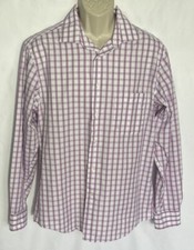 Pronto Uomo Mens Dress Shirt Slim-fit Non-iron Cotton Sz 16.5 Sleeve 34/35 NWOT
