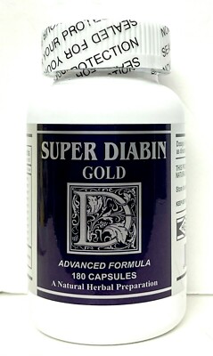 Super Diabin Gold Advanced Formula 180 Capsules Natural Diabetic Health