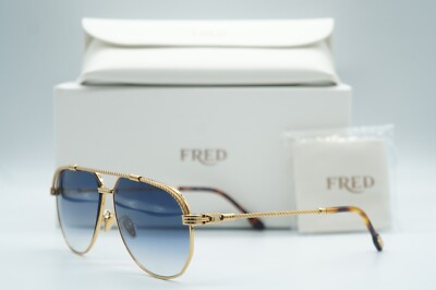 NEW FRED FG 40024U 30W GOLD TORTOISE GRAD BLUE AUTHENTIC