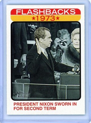 * PRESIDENT RICHARD NIXON * 2022 TOPPS HERITAGE FLASHBACKS 1973 # NF-4