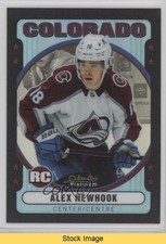 2021-22 O-Pee-Chee Platinum Retro Rainbow Black Variant Alex Newhook READ 1j1i