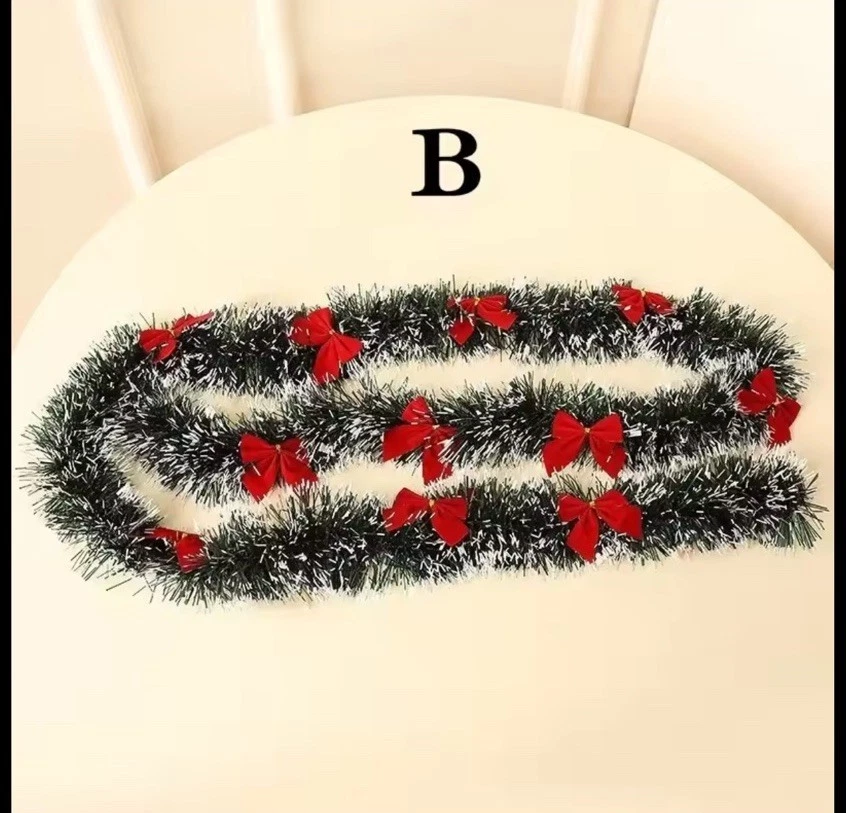 Ghirlanda Natalizia 2M + Nastri Decorazione Casa Cucina Vigilia di Natale Nozze - Bild 4 von 4