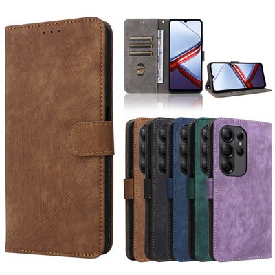 For Doogee Note 56X Pro, Luxury Retro Leather Wallet Stand Card Slots Cover Case