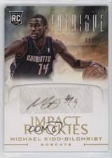 2012 Panini Intrigue Impact Rookies Gold 5/10 Michael Kidd-Gilchrist Auto 1r3d