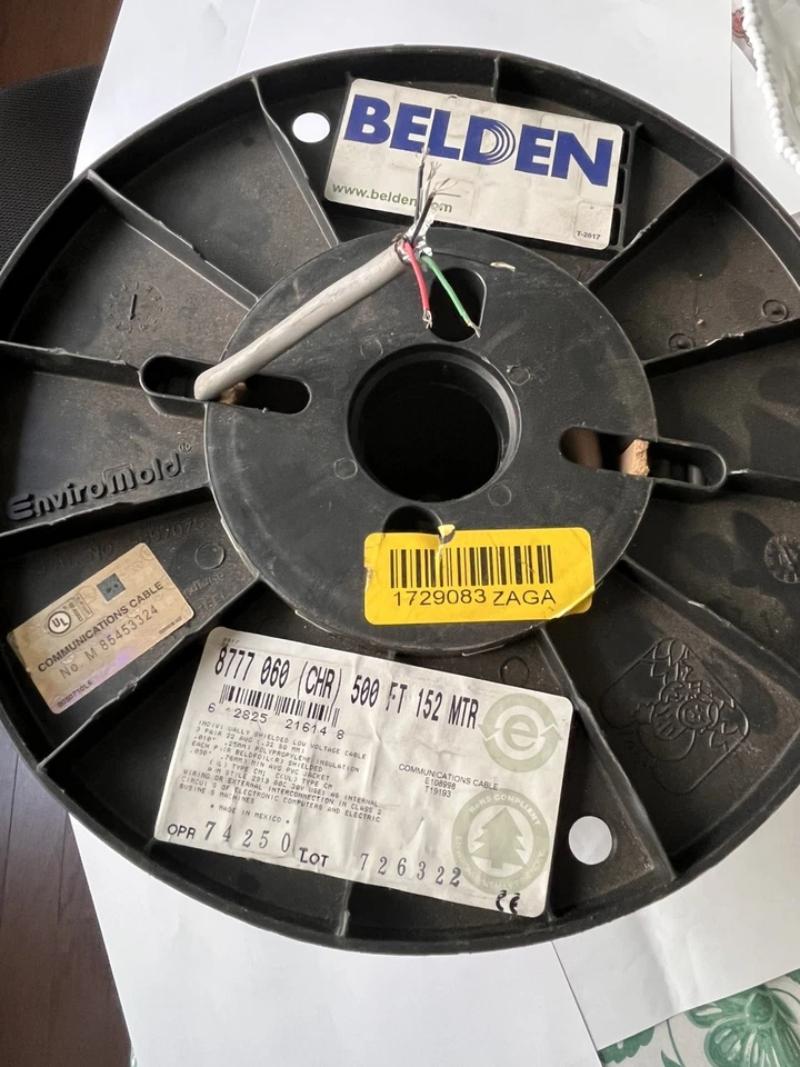 Belden 8777 060 BLINDADO 3 pares de fios 22 AWG. 500 pés 152 MTR. - Imagem 3 de 4