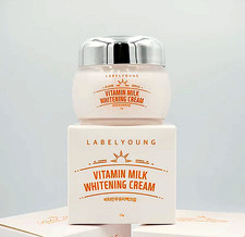 LABEL YOUNG Vitamin Milk Face Cream Brightening Moisturizing Hydrating 55g.