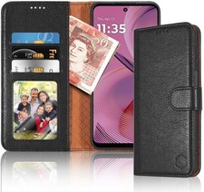 For Motorola Moto E15/G05/G35 /G55 Case Leather Wallet Shockproof RFID Cover