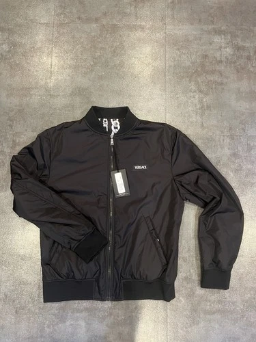 $2050 Men's Versace medusa chains reversible bomber jacket size 52 Fits L image 2