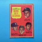 1962 Topps #53 American League Home Run Leaders Mickey Mantle Roger Maris- VG-EX