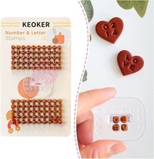 Number Letter Stamps for Clay - Polymer Clay Stamps, Great Work with Clay
