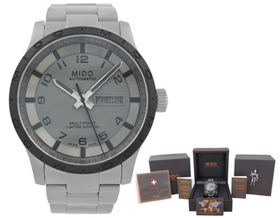 Mido Multifort M018430 Limited Edition Gray Dial Titanium 42MM Men's Automatic