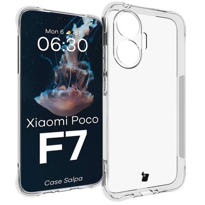 Handyhülle für Xiaomi POCO F7 Bizon Case Cover Schutz Hülle Etui Transparent
