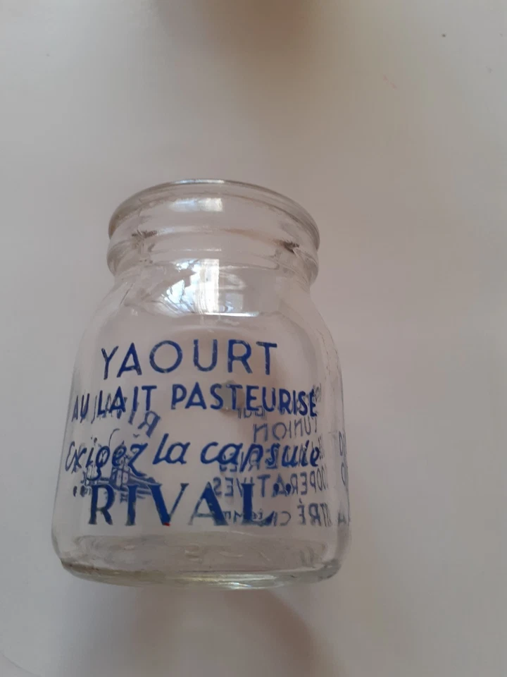 Ancien pot Yaourt RIVAL AYTRE Chte Mme (publicité ,yoghourt, yahourt, laiterie) - Photo 2/4