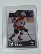 Justin Sourdif #24 Charlotte Checkers Hockey Card 2023 2024 Season AHL Edition