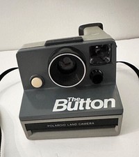 The Button Polaroid Land Camera, Vintage Instant Camera, Classic Polaroid Land
