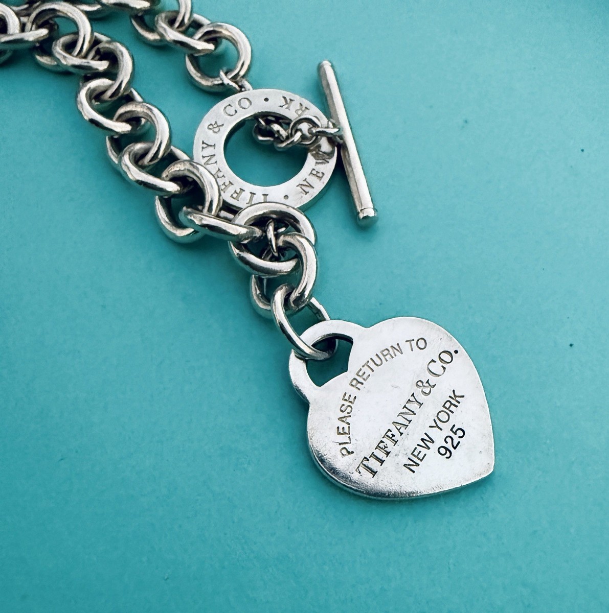 Tiffany & Co. Silver Return T&co Toggle Heart Tag Heavy Chain