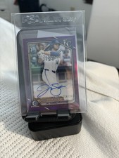 Jac Caglianone 2024 Bowman Draft 1st Bowman #CPA-JC Purple Refractor Auto / 250