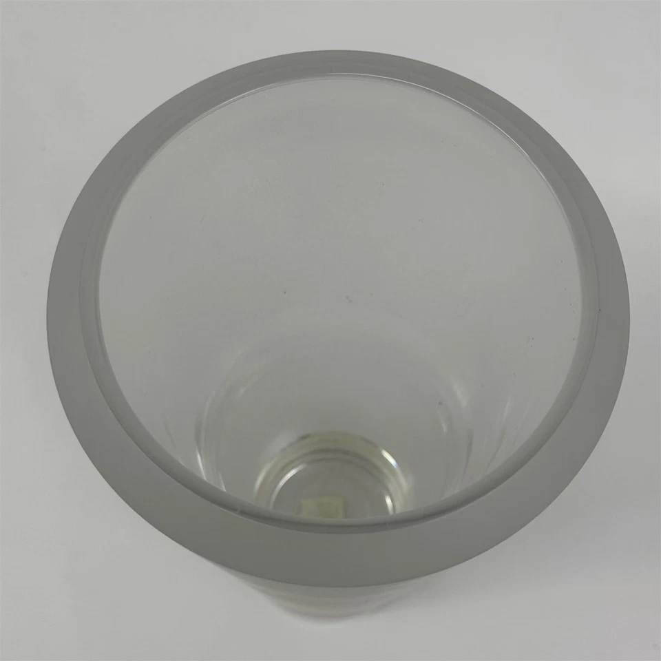 Jarrón de cristal de plomo esmerilado Wedgwood Vera Wang Illusion 12 pulgadas Foto 4 de 4