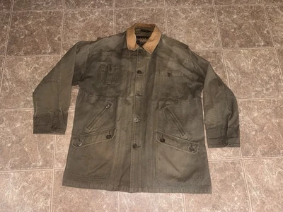 Vintage Polo Ralph Lauren Brown Hunting Jacket Barn Coat Large Jacket