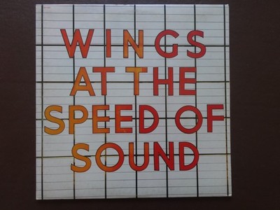 P McCARTNEY VINYL USA ALBUM 'WINGS AT THE SPEED OF SOUND' 1976 STEREO LP  EX/VG+