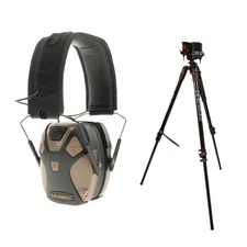 BOG Bundle DeathGrip Aluminum Tripod & Caldwell's E-Max Pro Ear Muffs