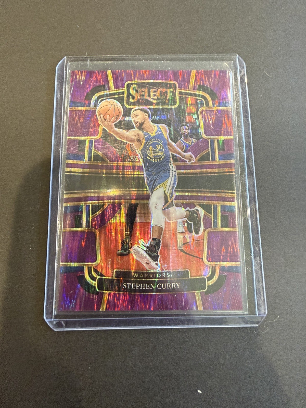 2023-24 Panini Select - Concourse Stephen Curry #56 Purple Flash Prizm /175