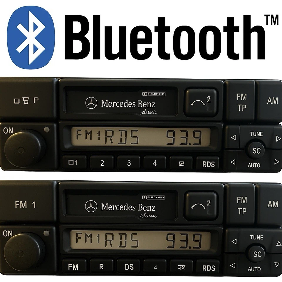 MERCEDES BENZ CLASSIC mit BLUETOOTH BE1150 Autoradio  R129 W124 W140 W210 W126