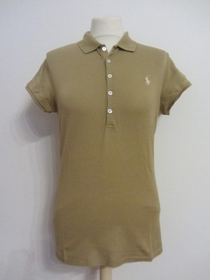 Elegant Polo Shirt by Ralph Lauren in Size L in Brown T-Shirt Excellent Condition!!!