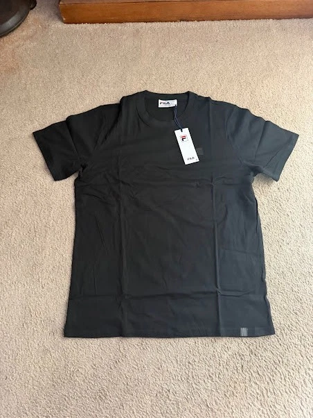 Fila Apex T Shirt Men Black Medium Large XL XXL