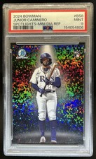 2024 Bowman Junior Caminero Spotlights Chrome Mini Diamond RC #/150 PSA 9
