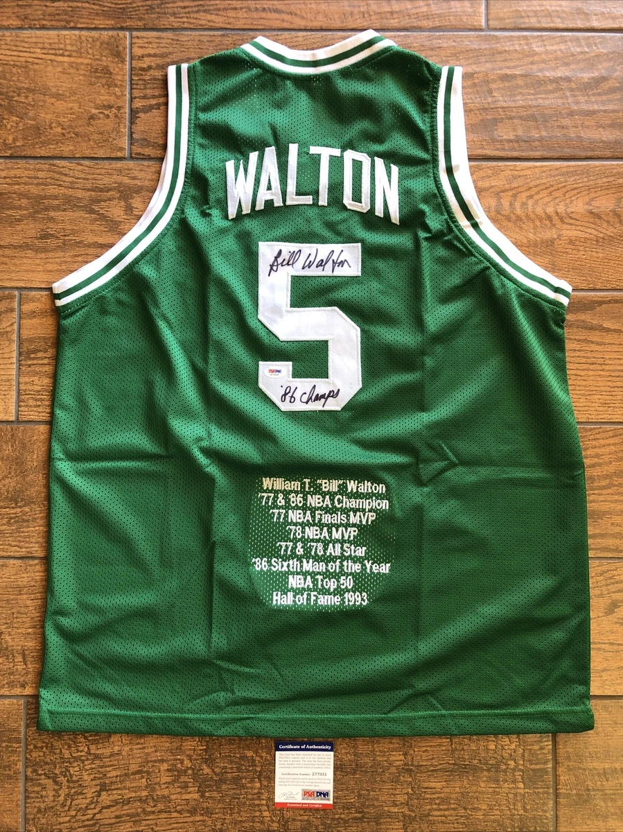 Bill Walton Autographed Green Pro Basketball Jersey-Beckett W