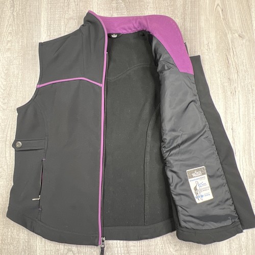 WALLS Womens Black Fleece Lined Vest Water Repellent Zip Front Pockets Size M - Picture 6 of 12
