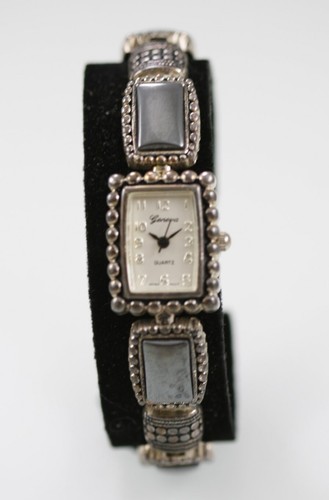 Montre Vintage Femme Elgin DZ815 - Boîtier Argenté, Bracelet Acier, Quartz, Occasion Fonctionnelle