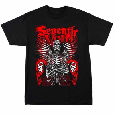 Seventh Void Band Skeleton Shirt Classic Black Unisex S-2345XL 1P0128